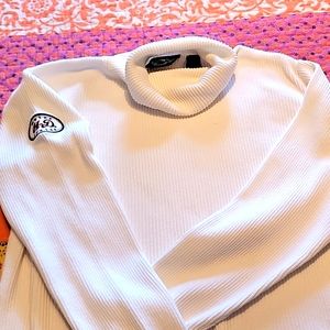 White Ladies Harley-Davidson turtle neck Sweater Sz Large